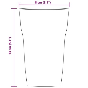 vidaXL Ποτήρια Μπίρας 6 Τεμ. 415 ml