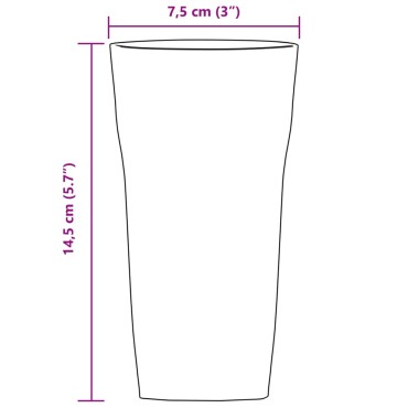 vidaXL Ποτήρια Μπίρας 6 Τεμ. 310 ml