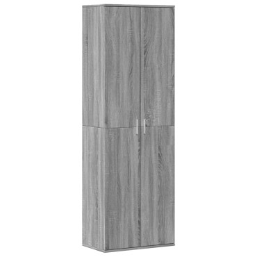 vidaXL Ντουλάπα Γκρι Sonoma 60x35x180cm από Επεξ. Ξύλο 1 τεμ.