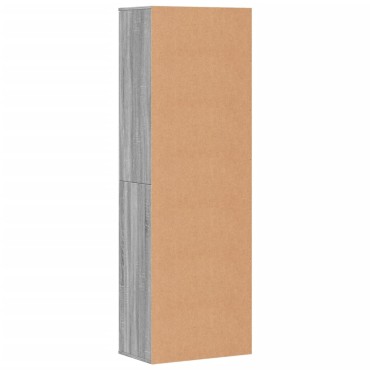 vidaXL Ντουλάπα Γκρι Sonoma 60x35x180cm από Επεξ. Ξύλο 1 τεμ.