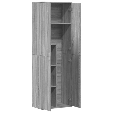 vidaXL Ντουλάπα Γκρι Sonoma 60x35x180cm από Επεξ. Ξύλο 1 τεμ.