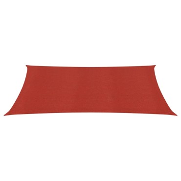 vidaXL Πανί Σκίασης Κόκκινο 2,5 x 4,5 μ. από HDPE 160 γρ./μ²
