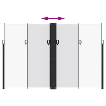 vidaXL Σκίαστρο Πλαϊνό Συρόμενο Λευκό 220 x 600 εκ.