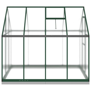 vidaXL Θερμοκήπιο με Πλαίσιο Βάσης Πράσινο 224x169x202 εκ. Αλουμινίου
