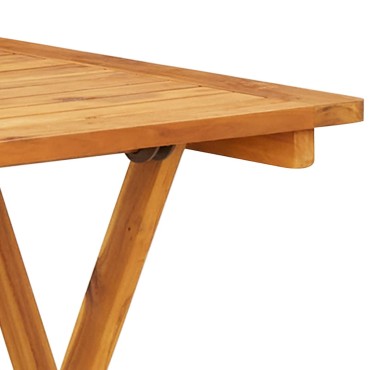 vidaXL Σετ Επίπλων Bistro 3 τεμ. Μπεζ Ρατάν/Μασίφ Ξύλο 38x32,5cm