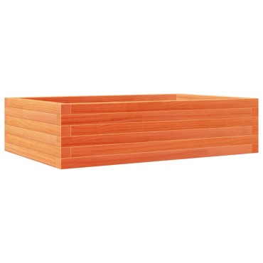 vidaXL Ζαρντινιέρα Καφέ Κεριού 90x60x23 εκ. από Μασίφ Ξύλο Πεύκου