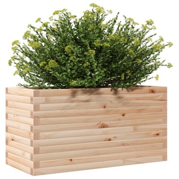 vidaXL Ζαρντινιέρα Κήπου 90x40x45,5 εκ από Μασίφ Ξύλο Πεύκου
