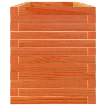 vidaXL Ζαρντινιέρα Καφέ Κεριού 110x40x45,5 εκ. από Μασίφ Ξύλο Πεύκου