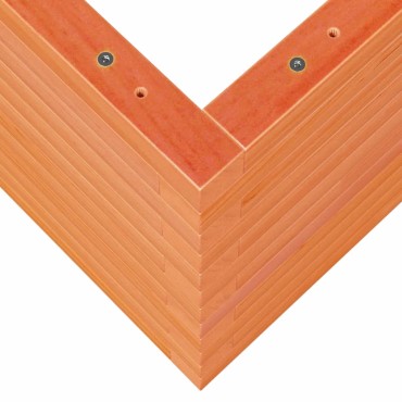vidaXL Ζαρντινιέρα Καφέ Κεριού 110x40x45,5 εκ. από Μασίφ Ξύλο Πεύκου