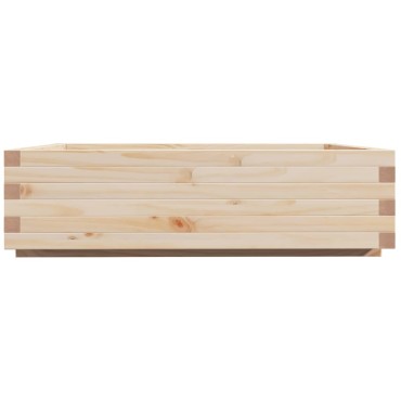 vidaXL Ζαρντινιέρα Κήπου 90x90x26,5 εκ από Μασίφ Ξύλο Πεύκου
