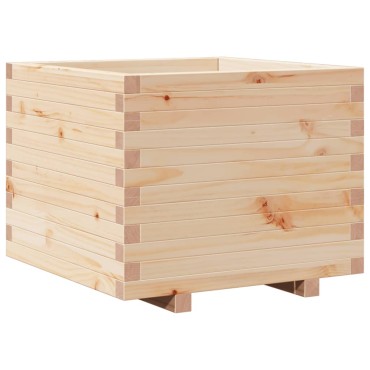 vidaXL Ζαρντινιέρα Κήπου 60x60x49,5 εκ από Μασίφ Ξύλο Πεύκου