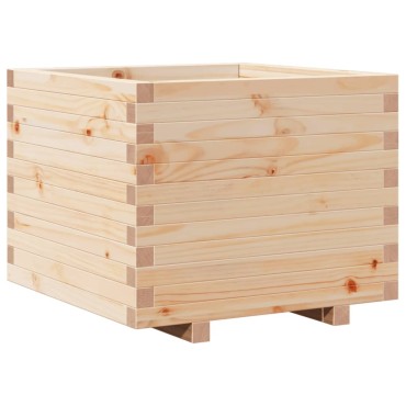 vidaXL Ζαρντινιέρα Κήπου 60x60x49,5 εκ από Μασίφ Ξύλο Πεύκου