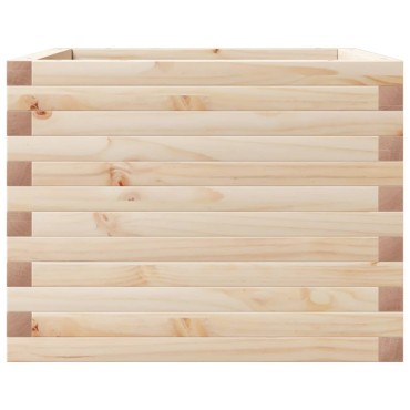 vidaXL Ζαρντινιέρα Κήπου 60x60x45,5 εκ από Μασίφ Ξύλο Πεύκου