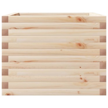 vidaXL Ζαρντινιέρα Κήπου 60x60x45,5 εκ από Μασίφ Ξύλο Πεύκου