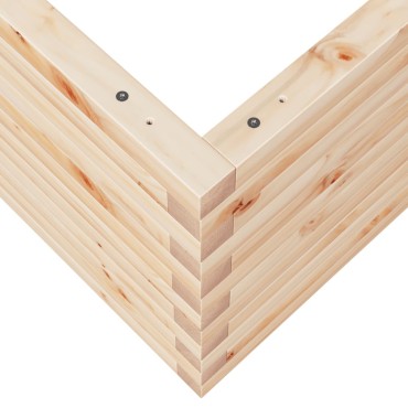 vidaXL Ζαρντινιέρα Κήπου 60x60x45,5 εκ από Μασίφ Ξύλο Πεύκου