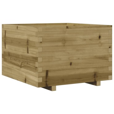 vidaXL Ζαρντινιέρα Κήπου 70x70x49,5 εκ. από Εμποτισμένο Ξύλο Πεύκου