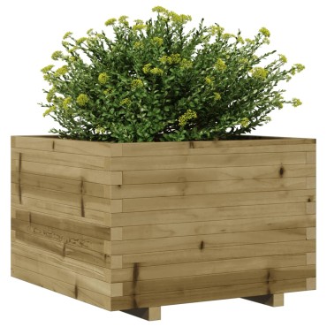 vidaXL Ζαρντινιέρα Κήπου 70x70x49,5 εκ. από Εμποτισμένο Ξύλο Πεύκου