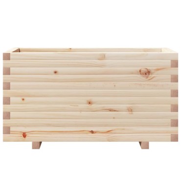 vidaXL Ζαρντινιέρα Κήπου 90x40x49,5 εκ από Μασίφ Ξύλο Πεύκου