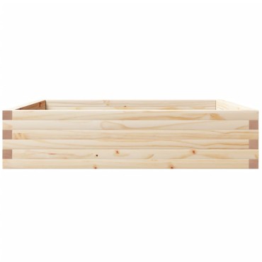 vidaXL Ζαρντινιέρα Κήπου 100x100x23 εκ από Μασίφ Ξύλο Πεύκου