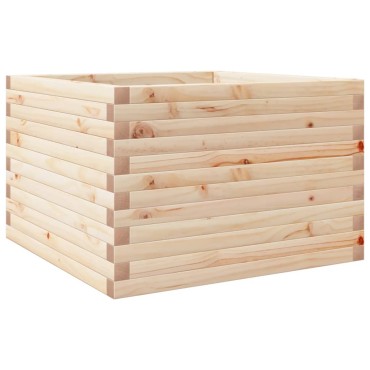 vidaXL Ζαρντινιέρα Κήπου 70x70x45,5 εκ από Μασίφ Ξύλο Πεύκου