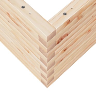 vidaXL Ζαρντινιέρα Κήπου 70x70x45,5 εκ από Μασίφ Ξύλο Πεύκου