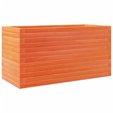 vidaXL Ζαρντινιέρα Καφέ Κεριού 90x40x45,5 εκ. από Μασίφ Ξύλο Πεύκου