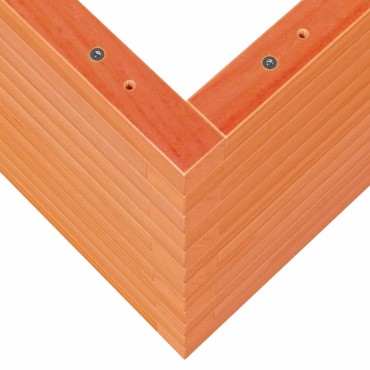 vidaXL Ζαρντινιέρα Καφέ Κεριού 90x40x45,5 εκ. από Μασίφ Ξύλο Πεύκου