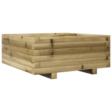 vidaXL Ζαρντινιέρα Κήπου 60x60x26,5 εκ. από Εμποτισμένο Ξύλο Πεύκου