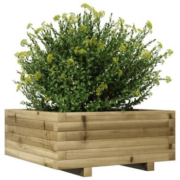 vidaXL Ζαρντινιέρα Κήπου 60x60x26,5 εκ. από Εμποτισμένο Ξύλο Πεύκου