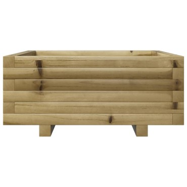 vidaXL Ζαρντινιέρα Κήπου 60x60x26,5 εκ. από Εμποτισμένο Ξύλο Πεύκου