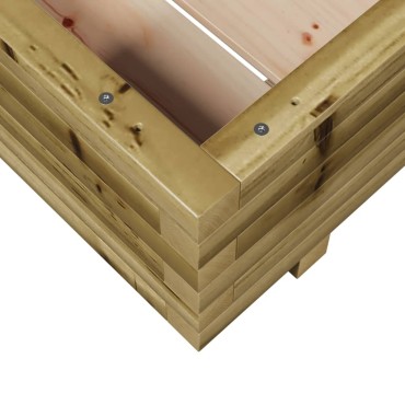 vidaXL Ζαρντινιέρα Κήπου 60x60x26,5 εκ. από Εμποτισμένο Ξύλο Πεύκου
