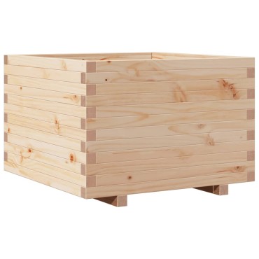 vidaXL Ζαρντινιέρα Κήπου 70x70x49,5 εκ από Μασίφ Ξύλο Πεύκου