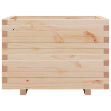 vidaXL Ζαρντινιέρα Κήπου 70x70x49,5 εκ από Μασίφ Ξύλο Πεύκου