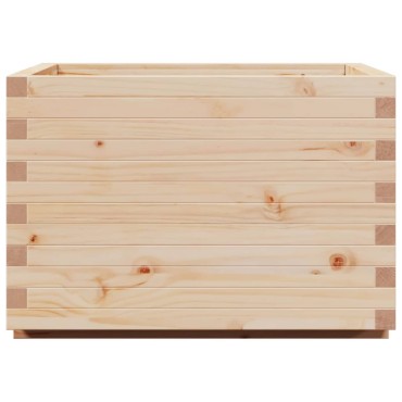 vidaXL Ζαρντινιέρα Κήπου 70x70x49,5 εκ από Μασίφ Ξύλο Πεύκου