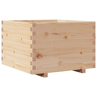 vidaXL Ζαρντινιέρα Κήπου 70x70x49,5 εκ από Μασίφ Ξύλο Πεύκου