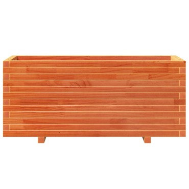 vidaXL Ζαρντινιέρα Καφέ Κεριού 110x40x49,5 εκ. από Μασίφ Ξύλο Πεύκου