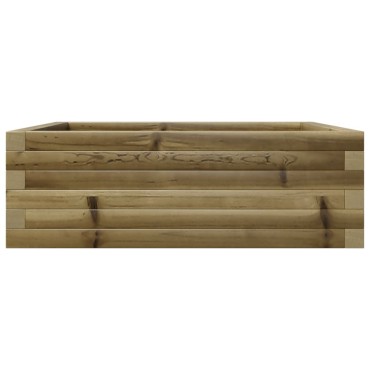vidaXL Ζαρντινιέρα Κήπου 70x70x23 εκ. από Εμποτισμένο Ξύλο Πεύκου