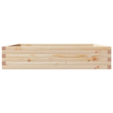 vidaXL Ζαρντινιέρα Κήπου 110x110x23 εκ από Μασίφ Ξύλο Πεύκου