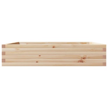 vidaXL Ζαρντινιέρα Κήπου 110x110x23 εκ από Μασίφ Ξύλο Πεύκου
