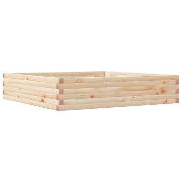 vidaXL Ζαρντινιέρα Κήπου 110x110x23 εκ από Μασίφ Ξύλο Πεύκου