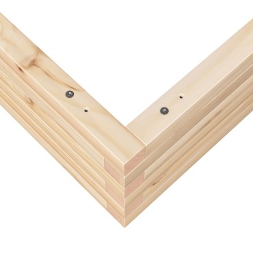 vidaXL Ζαρντινιέρα Κήπου 110x110x23 εκ από Μασίφ Ξύλο Πεύκου
