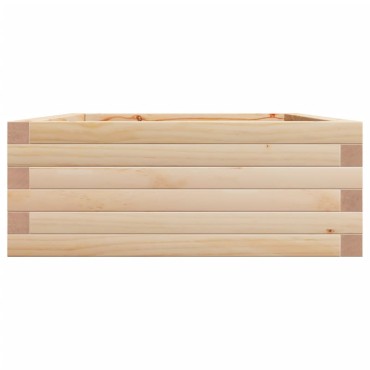 vidaXL Ζαρντινιέρα Κήπου 90x60x23 εκ από Μασίφ Ξύλο Πεύκου