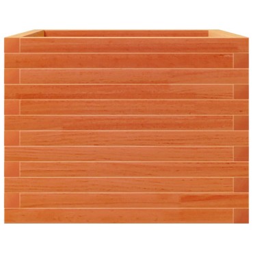 vidaXL Ζαρντινιέρα Καφέ Κεριού 60x60x45,5 εκ. από Μασίφ Ξύλο Πεύκου