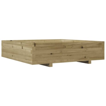 vidaXL Ζαρντινιέρα Κήπου 100x100x26,5 εκ. από Εμποτισμένο Ξύλο Πεύκου