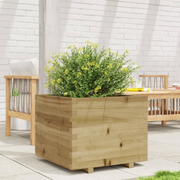 vidaXL Ζαρντινιέρα Κήπου 60x60x49,5 εκ. από Εμποτισμένο Ξύλο Πεύκου