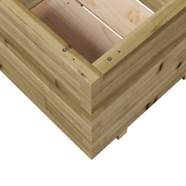 vidaXL Ζαρντινιέρα Κήπου 60x60x49,5 εκ. από Εμποτισμένο Ξύλο Πεύκου