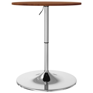vidaXL Τραπέζι Μπαρ Σκούρο Καφέ 60x89,5cm από Μασίφ Ξύλο Δρυός 1 τεμ.
