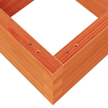 vidaXL Ζαρντινιέρα Καφέ Κεριού 40x40x23 εκ. από Μασίφ Ξύλο Πεύκου