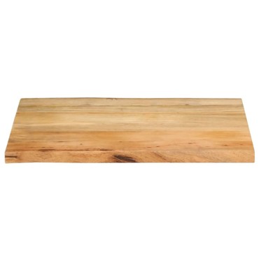 vidaXL Επιφάνεια Τραπεζιού 70x60x2,5cm Live Edge Μασίφ Ξύλο Μάνγκο 1 τεμ.