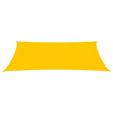 vidaXL Πανί Σκίασης Ορθογώνιο Κίτρινο 5x7 μ. HDPE 160 γρ./μ²